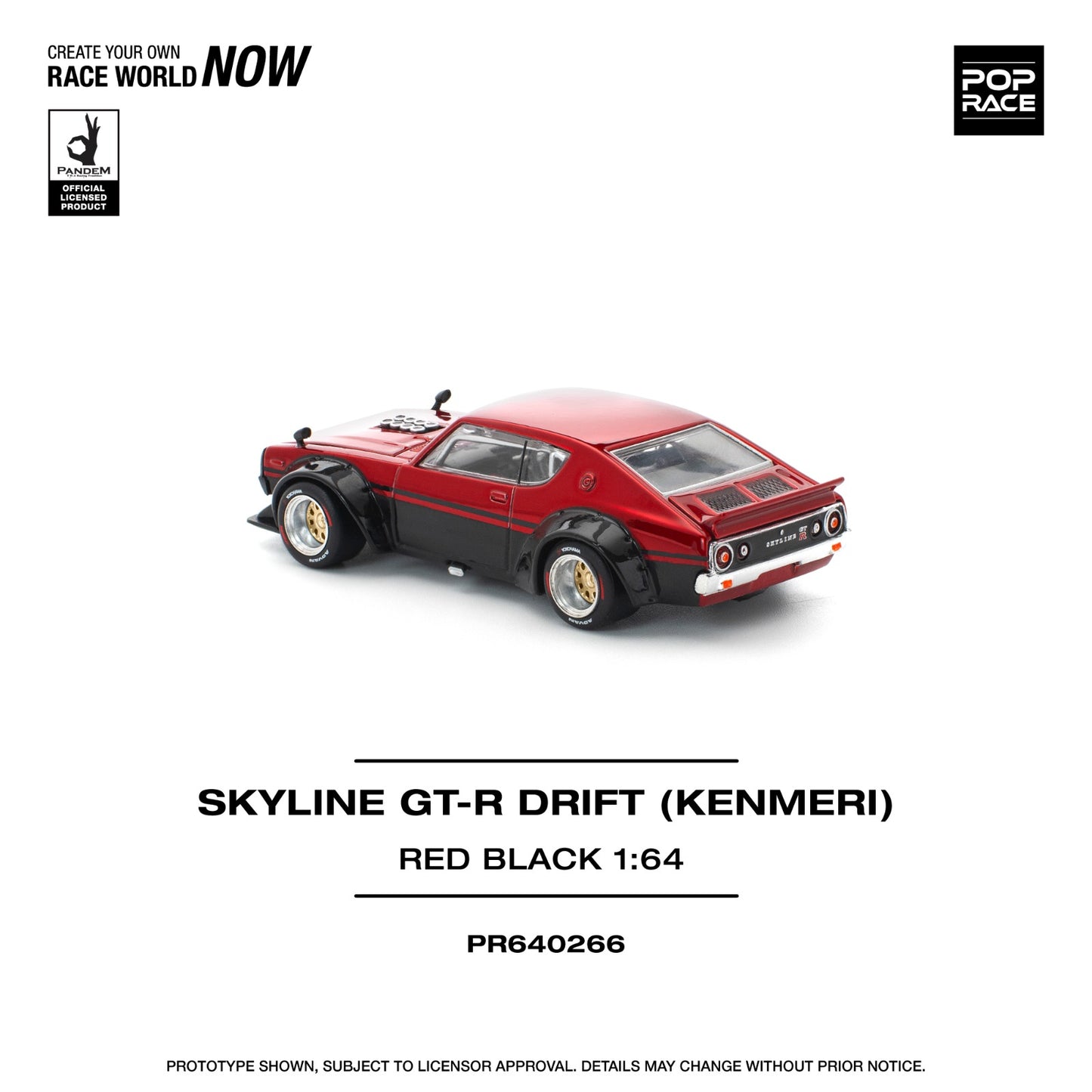 POP RACE PR640266-KPGC110 KENMERI REDBLACK POP RACE KPGC110