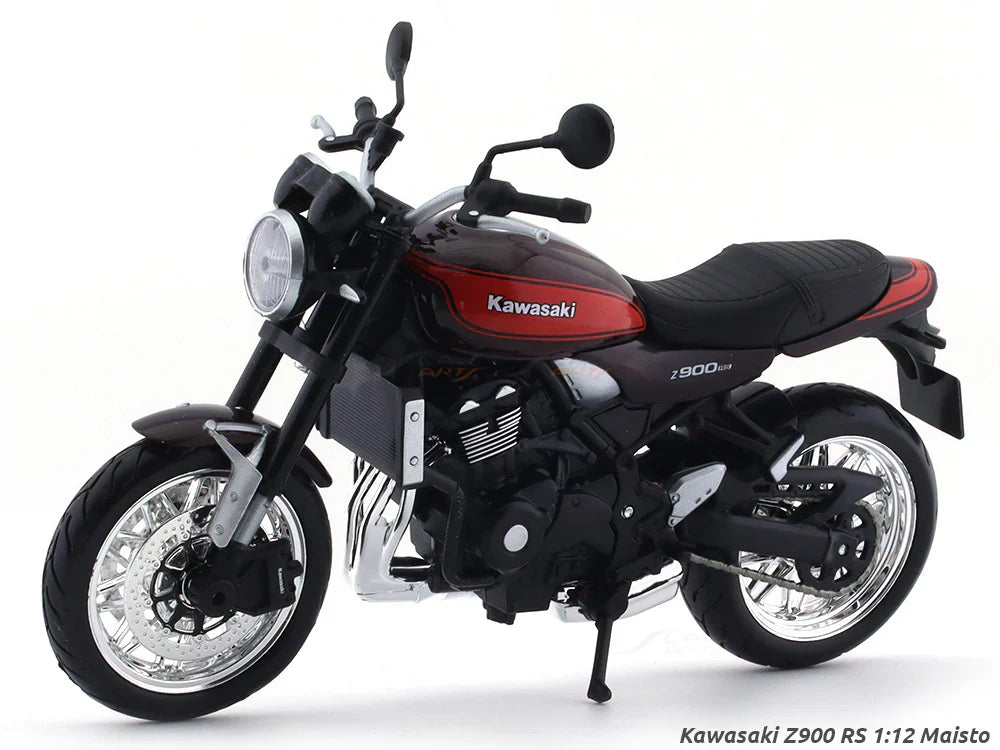 Maisto 1/12 Scale Kawasaki Z900 RS licensed Scale Model bike collectible.