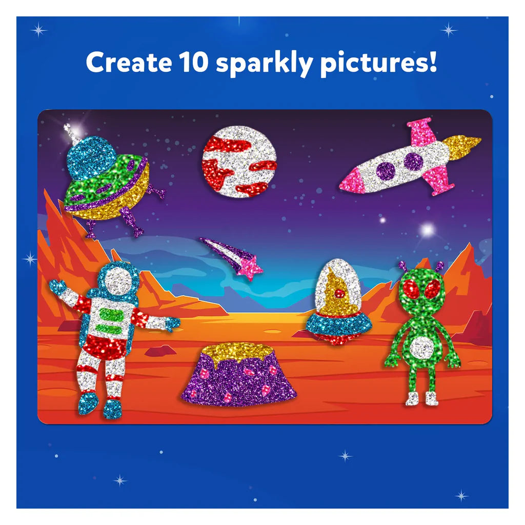 SKILLMATICS Foil Fun Up in space No Mess Art Kit (ages 4-9)