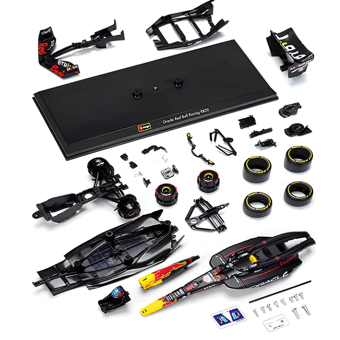 BURAGO Red Bull Racing F1 Rb20 Model (Model Kit With Pedestal) 1/24 Scale Diecast Car.
