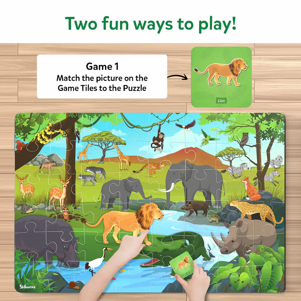 Piece & Play: Amazing Animals | Floor Puzzle & Game.