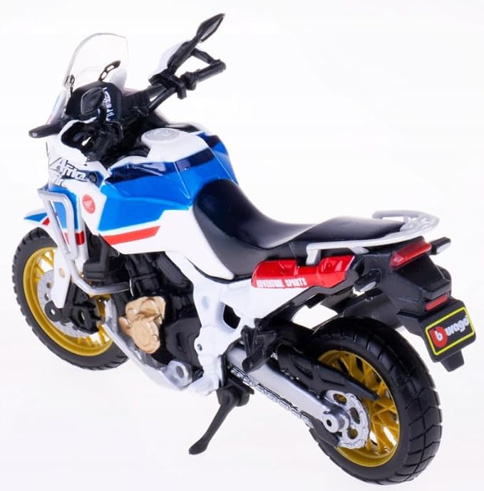Burago Honda Africa Twin Adventure bike model 1/18 scale