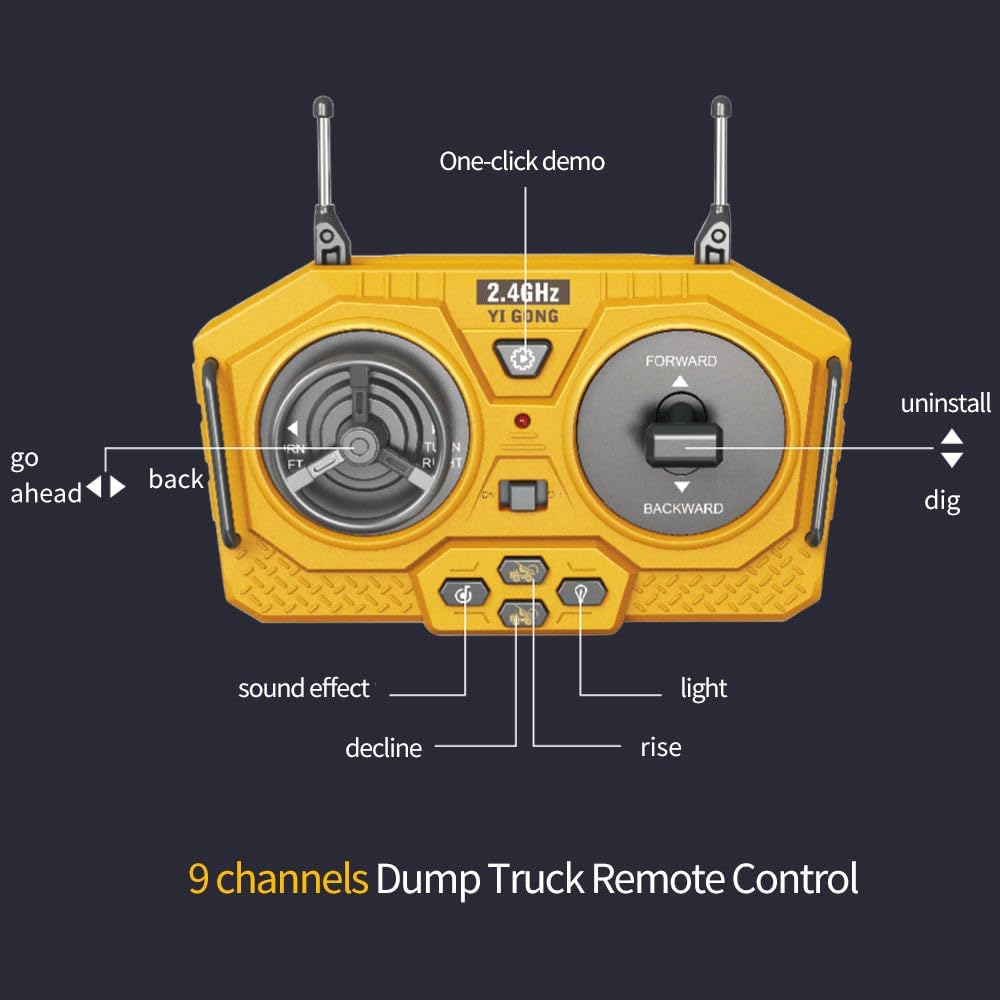 Huina 1534 1:18 RC Dump Truck