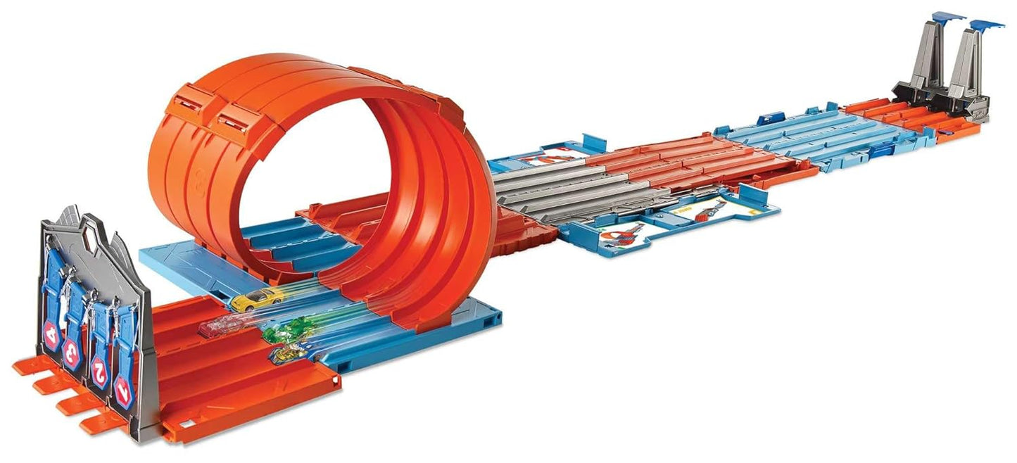 Hot Wheels Race Crate With 3 Stunts in 1 Set Portable Easy Storage Ages 6 To 10