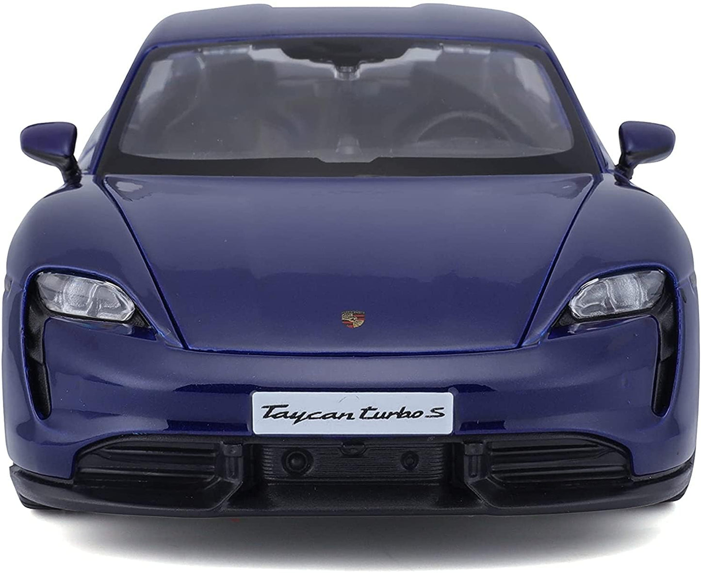 Bburago Porsche Taycan Turbo S 2019 (Blue) – 1:24 Scale Model Car.