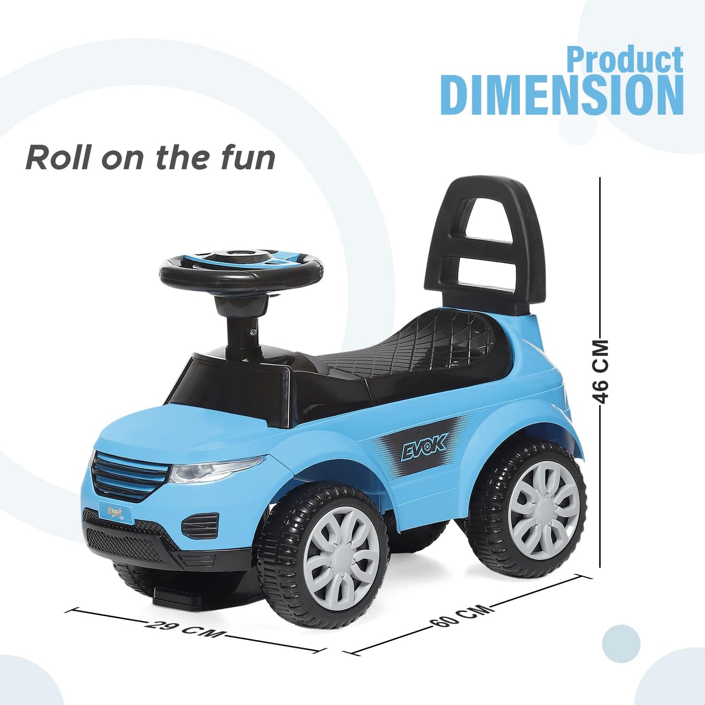 Dash Evok Basic Ride on Car for Kids, Baby car, Ride on.
