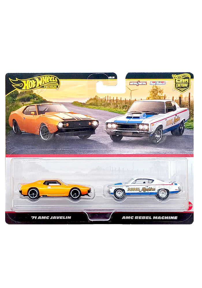 Hot Wheels ’71 AMC Javelin / AMC Rebel Machine.