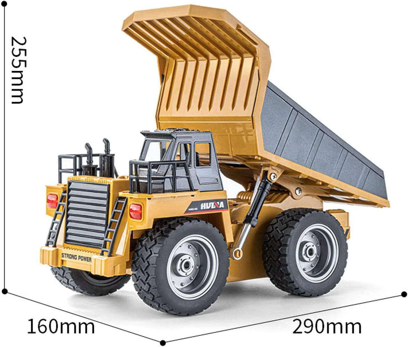 HUINA 1533 RC Metal Dump Truck (1:18 Scale)
