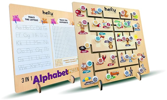 Heku 3 IN 1 Alphabet Puzzle