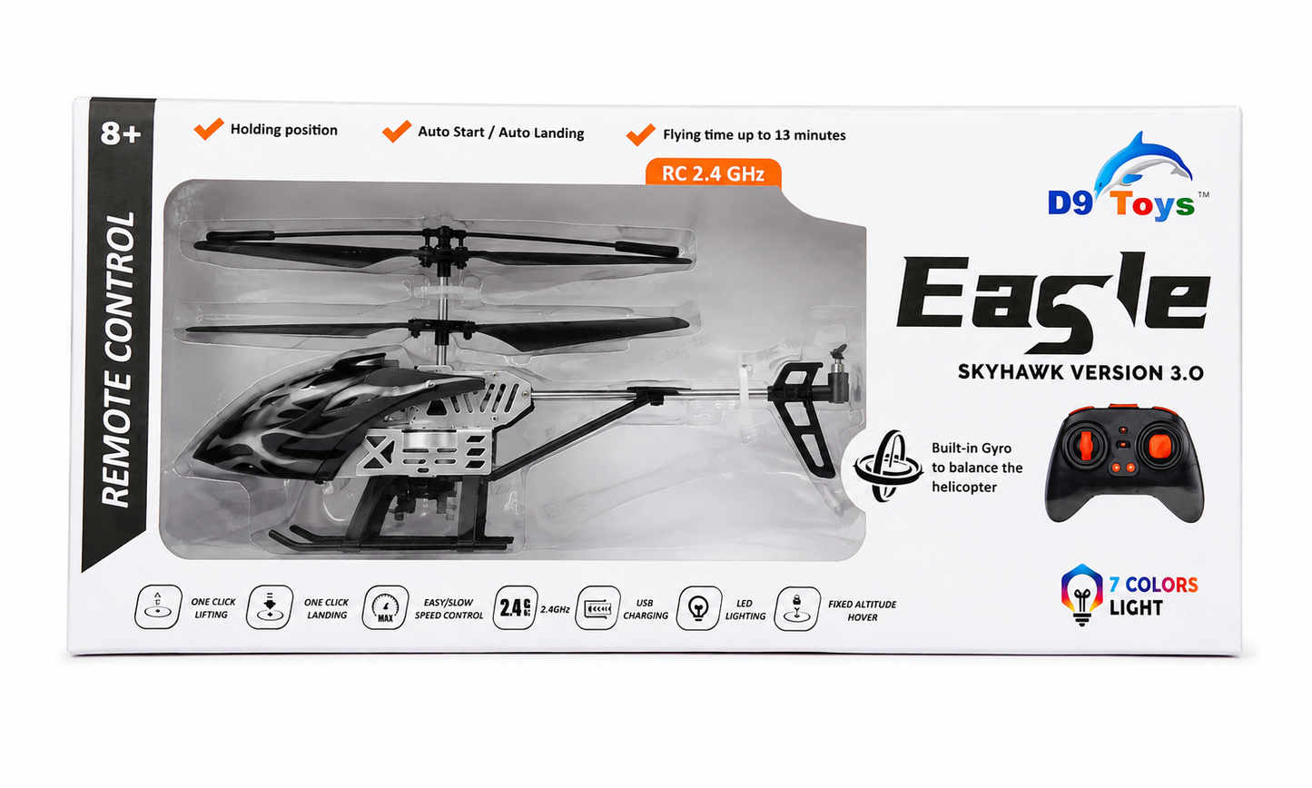 D9 Toys Eagle Skyhawk Version 3.0 RC Helicopter