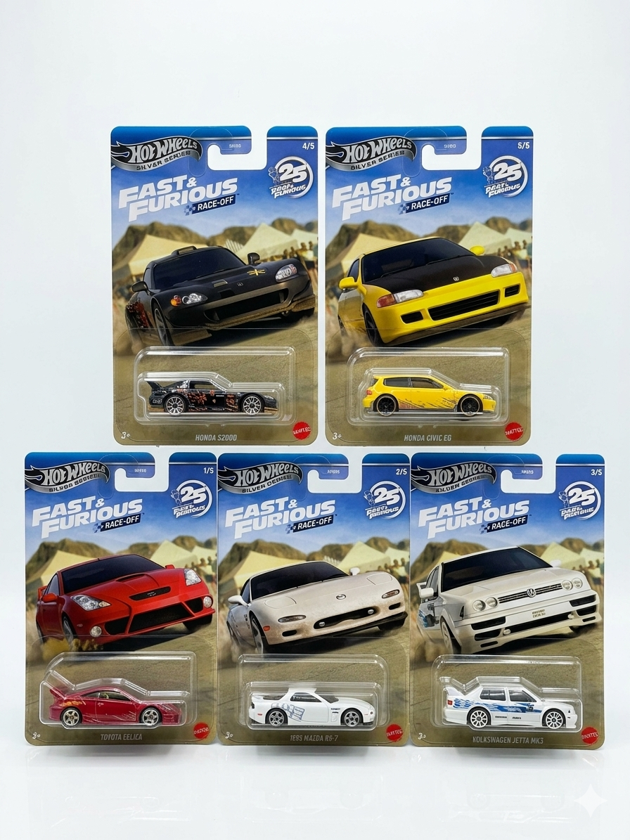 Hot Wheels Fast Furious Race-Off – Silver Series