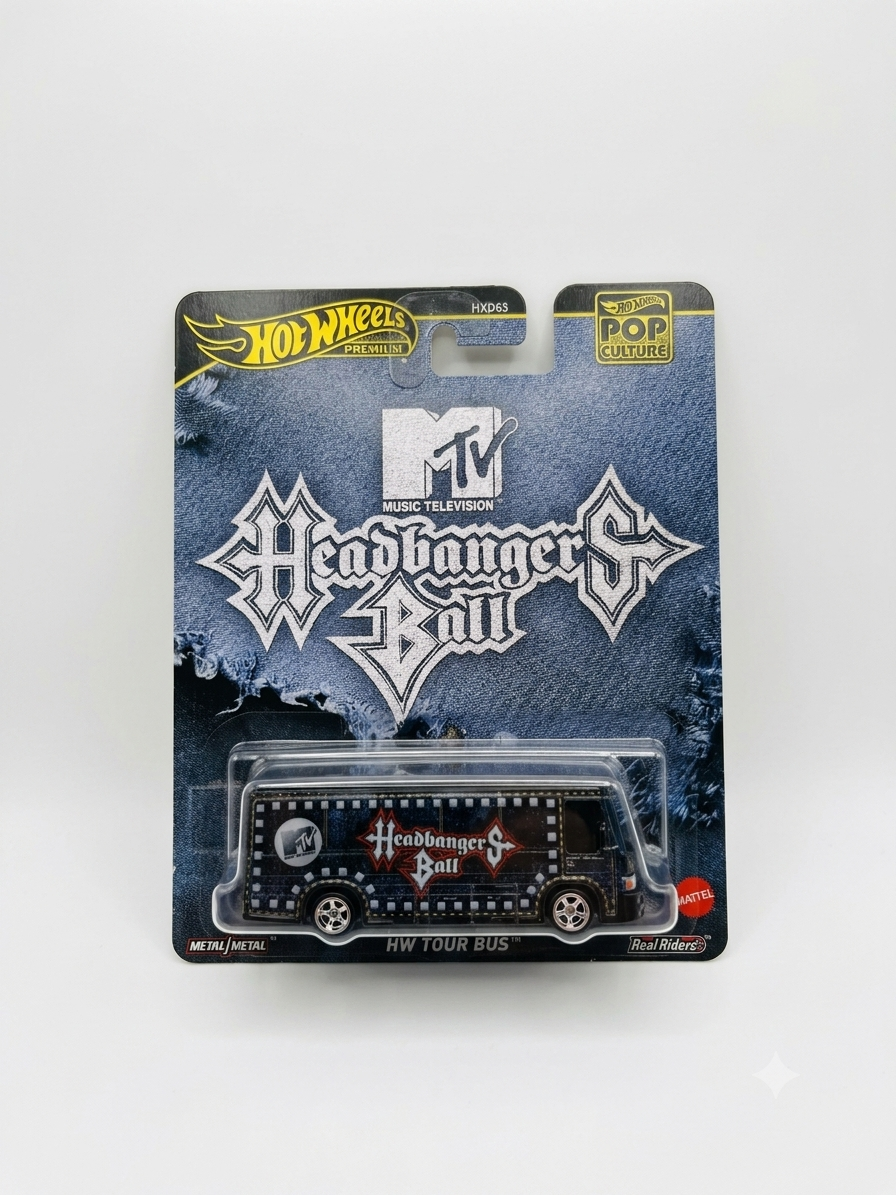 Hot Wheels Premium Pop Culture – MTV Headbangers Ball HW Tour Bus