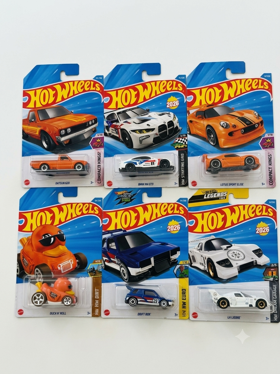 Hot Wheels L Case 2026- Mainline Set Of 6 Pcs.
