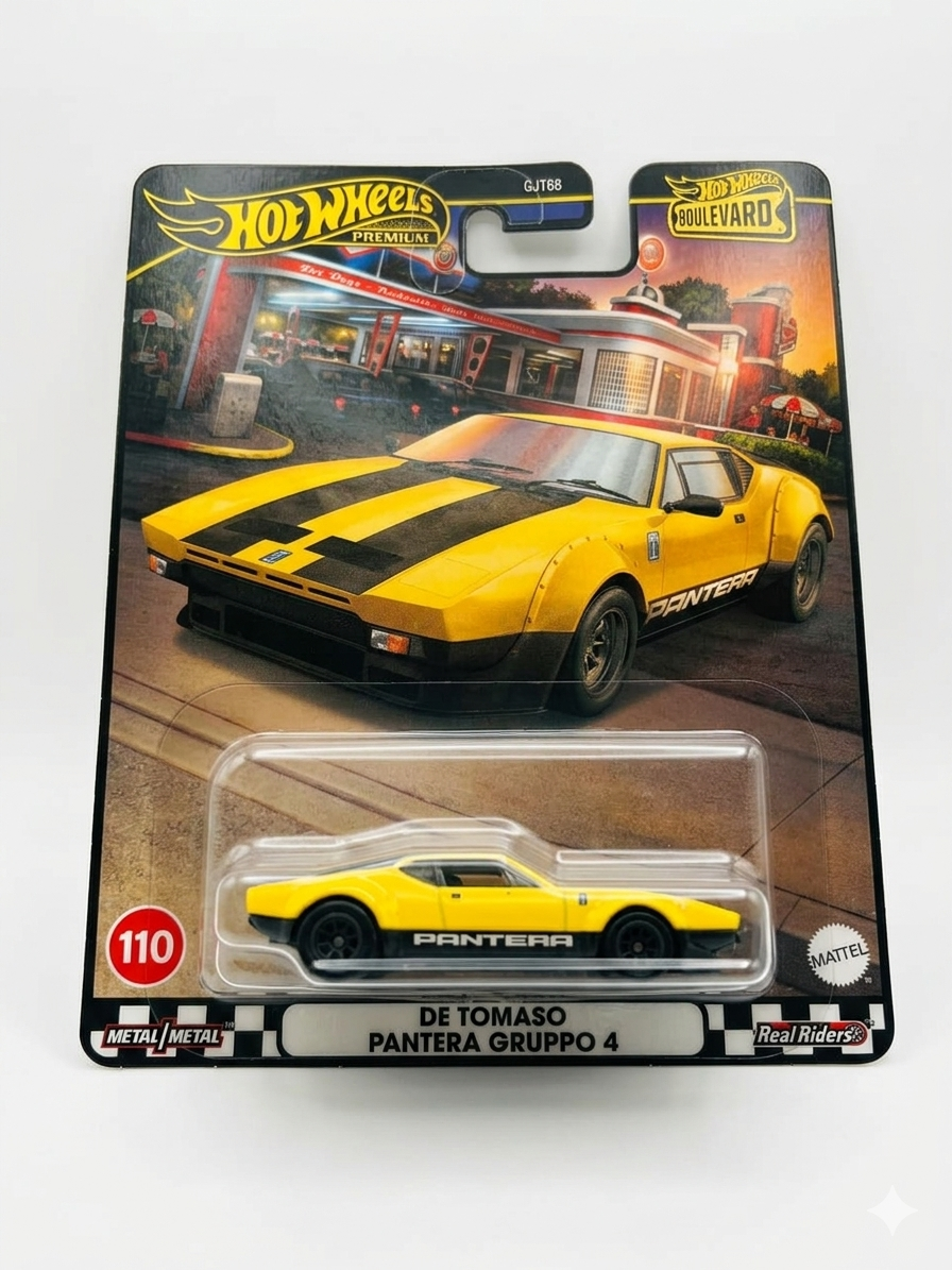 HOT WHEELS PREMIUM DE TOMASO PANTERA GRUPPO 4