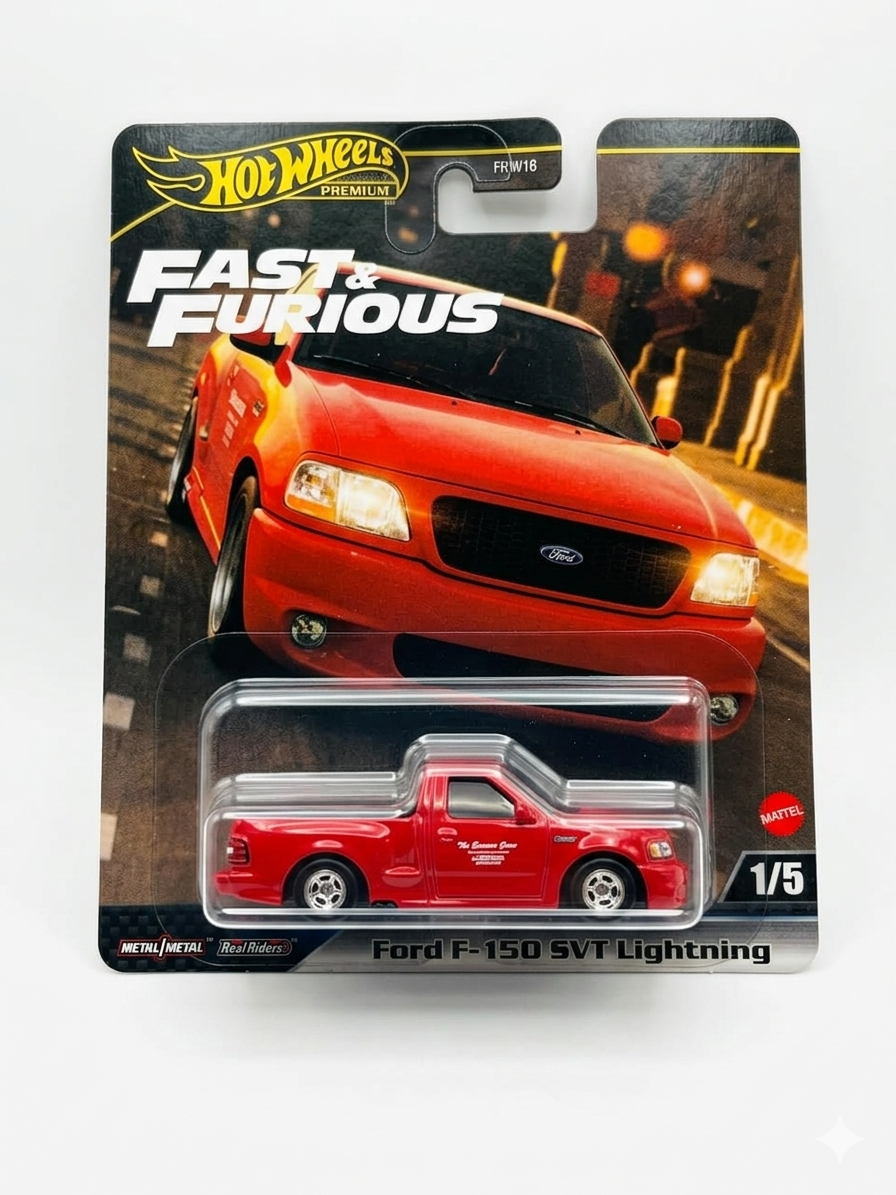 HOTWHEELS FAST AND FURIOUS FORD F-150 SVT LIGHTNING.