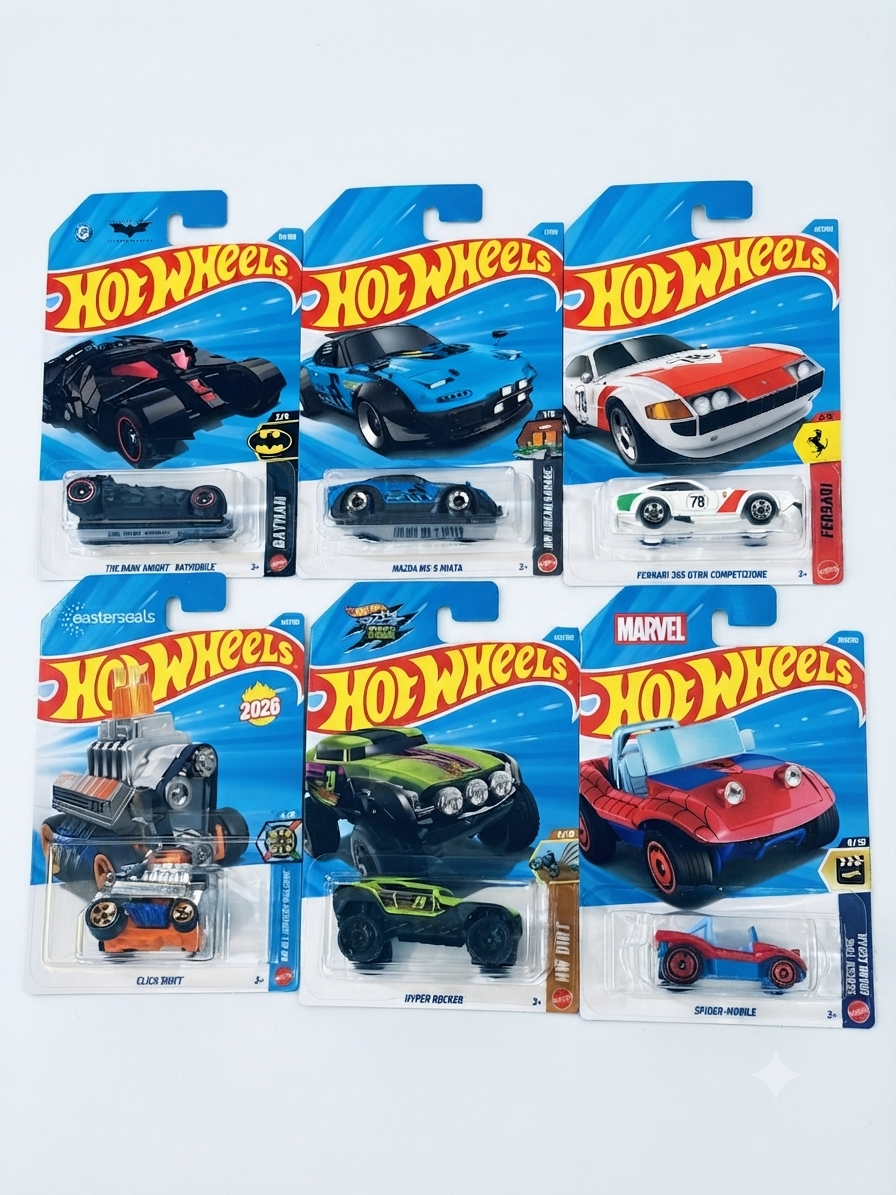 Hot Wheels L Case 2026 Mainline Set Of 6 Psc.