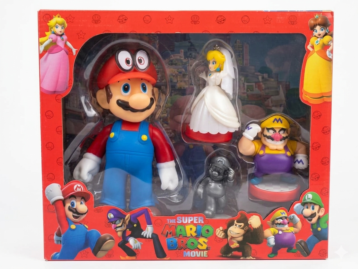 Super Mario Bros. Movie Figure Set.