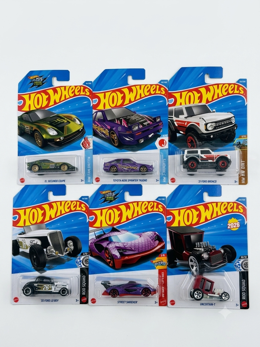 Hot Wheels L Case 2026- Mainline Set Of 6 Pcs.