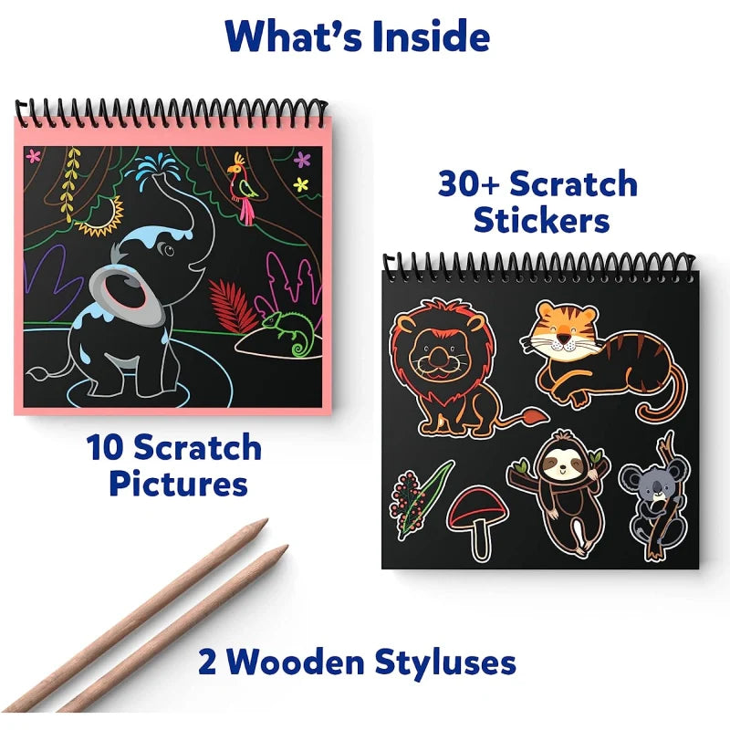 Magical Scratch Art Book - Amazing Animal
