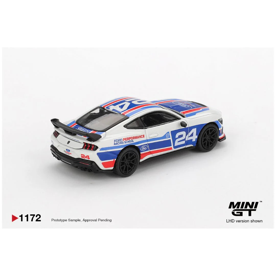 MINI GT 1172 FORD MUSTANG DARK HORSE #24 FORD PERFORMANCE RACING SCHOOL.