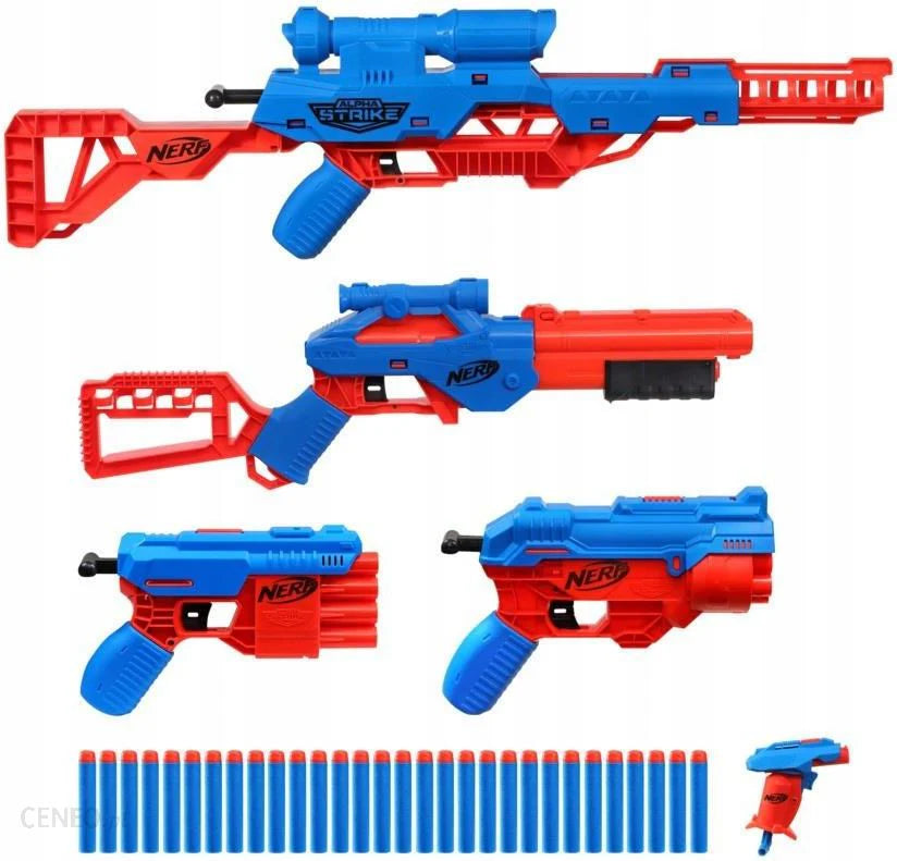 NERF 35-Piece Alpha Strike Ultimate Mission Pack -- Includes 5 Blasters and 30 Official Elite Darts -- for Kids, Teens, Adults E8339