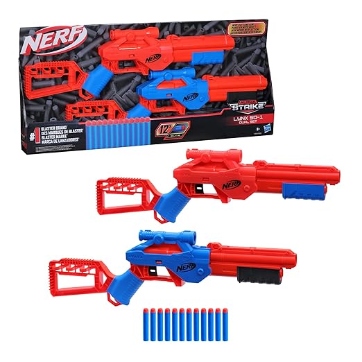 Nerf Alpha Strike Lynx SD-1 Dual Set Blaster, Multicolor F3041