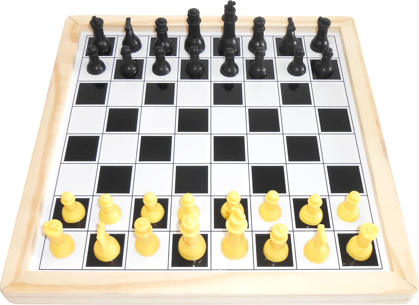 Heku 2 in 1 Magnetic Chess & 9 Men's Morris - Jumbo Size.