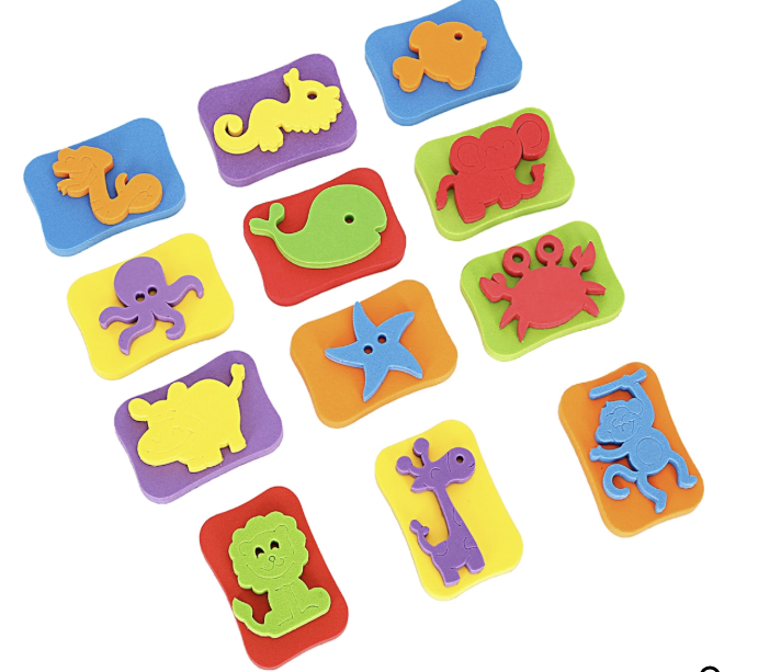 Imagimake Stamp Art Animal Kingdom for kids 3Y+, Multicolour