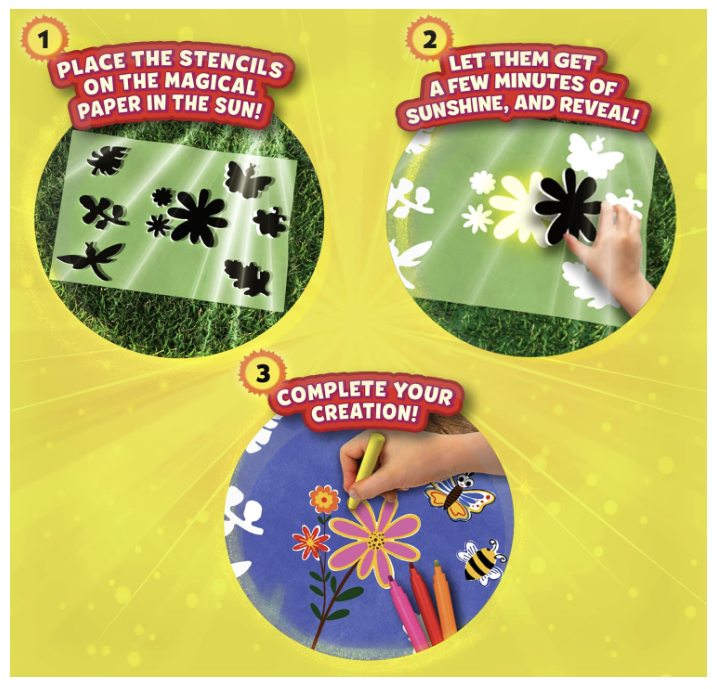 Skillmatics Sun Paper Art Kit - Mess-Free STEM Craft Kit for Kids.