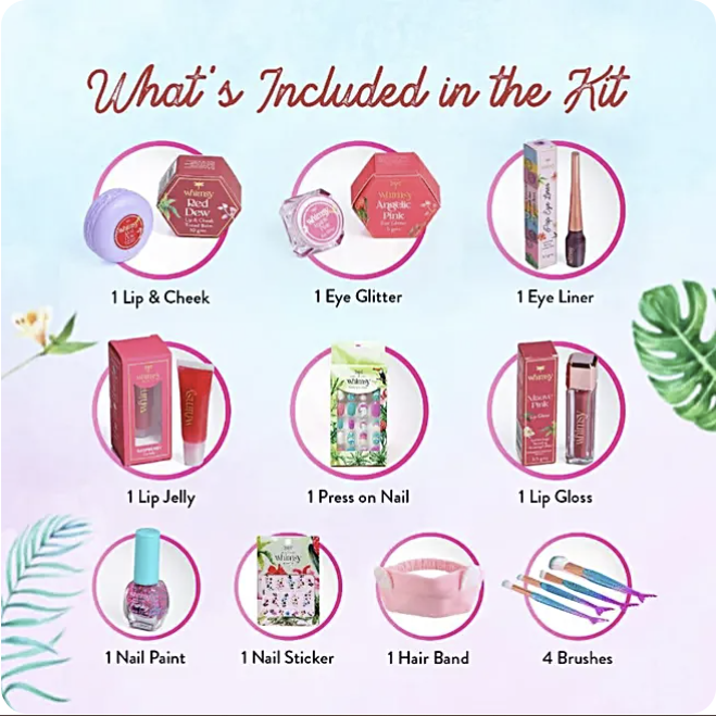 Whimsy Unicorn Travel Beauty Kit for kids and Teens.