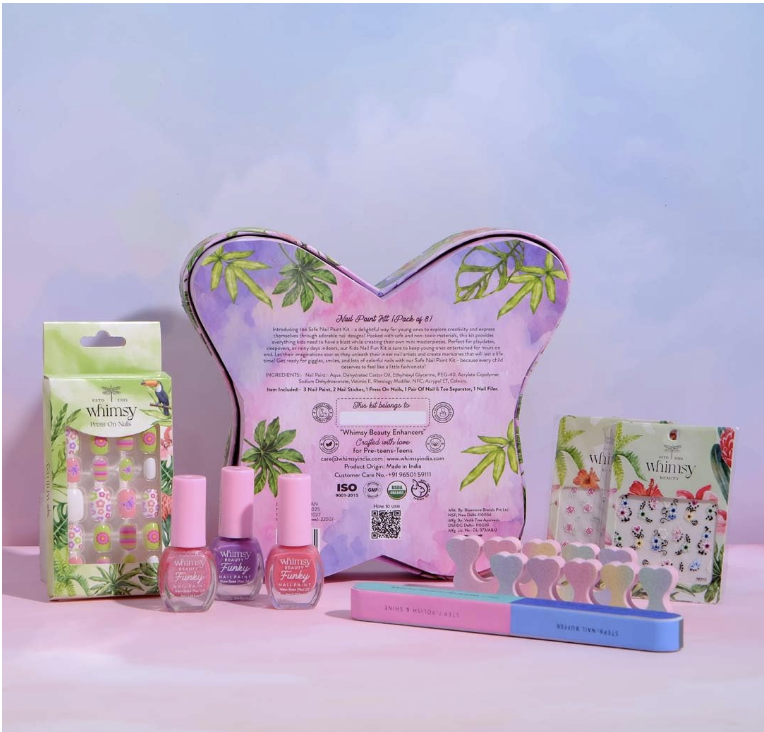 Whimsy Beauty 8-in-1 Kids Nail Art Kit.
