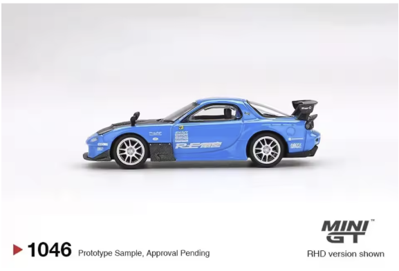 Mini GT 1046 Mazda RX-7 RE Amemiya 20B NA 3-Rotor.