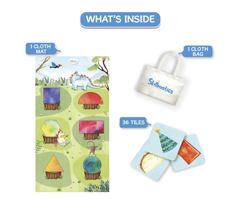 Skillmatics Garden of Shapes Activity Play Mats: