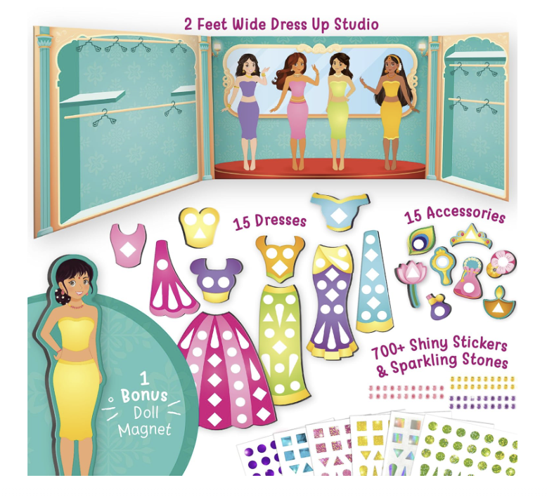 Imagimake DIY Magnetic Dress-Up Indian Princess.