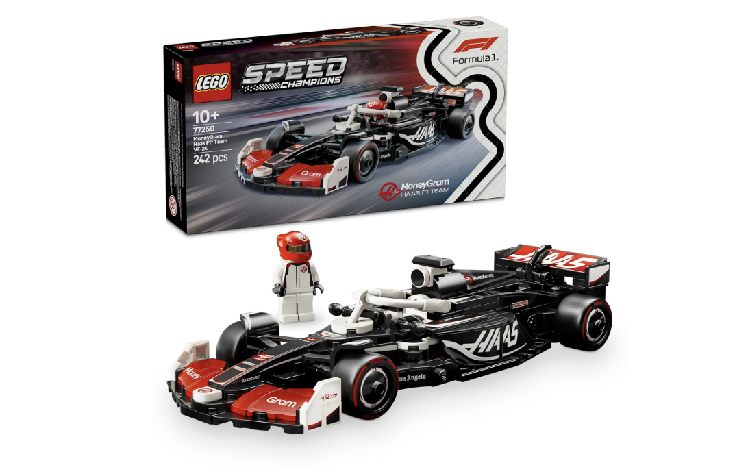 LEGO Speed Champions MoneyGram Haas F1 Team VF‑24 Race Car. 77250