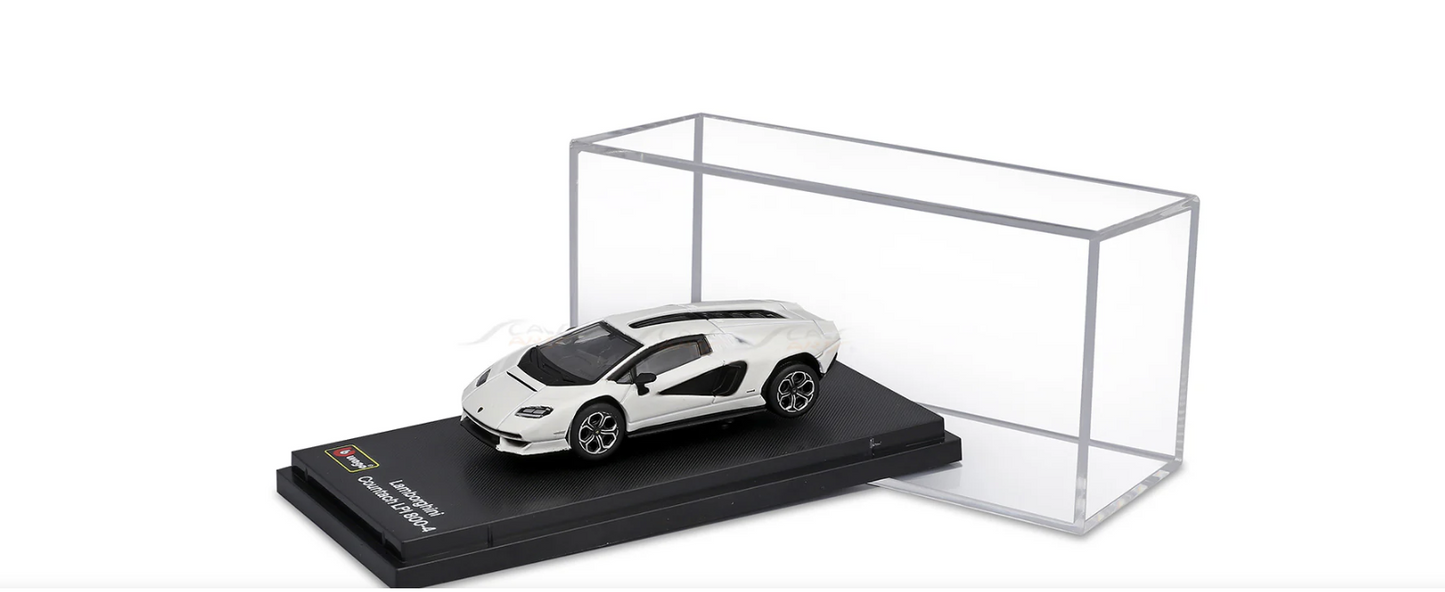Burago Lamborghini Countach LPI 800‑4 white 1:64 Licensed Diecast Model Car.