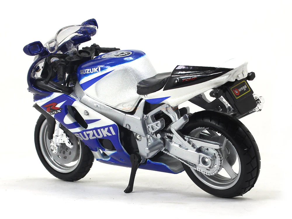 Burago Suzuki GSX-R750 (White Blue) – 1:18.