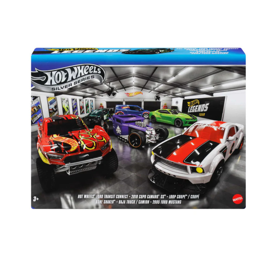 Hot Wheels Silver Series – Legends Tour Set (Set of 6)