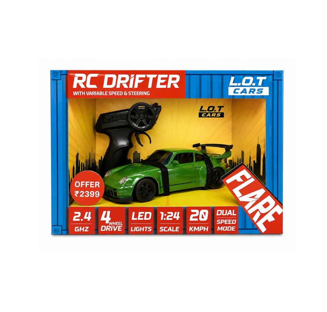 LOT RC Drifter 1:24 Scale Remote Control Car