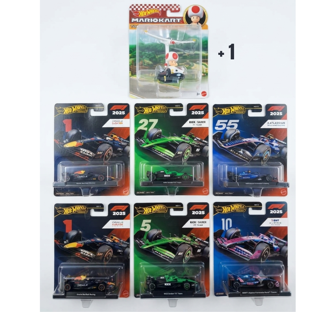 Hot Wheels Formula 1 2025 collection.