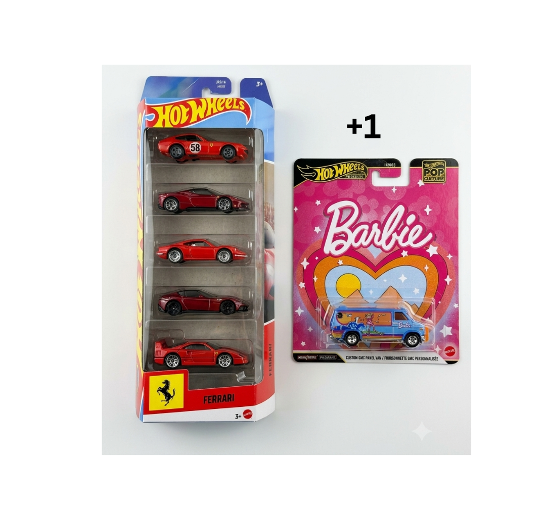 Hot Wheels Car 2026 Ferrari Pack of 5.