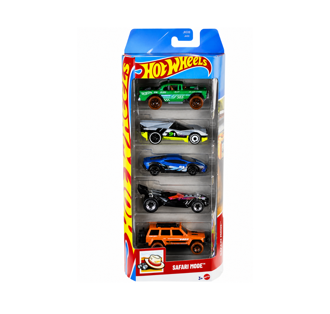 Hot Wheels Safari Set of 5 Cars.