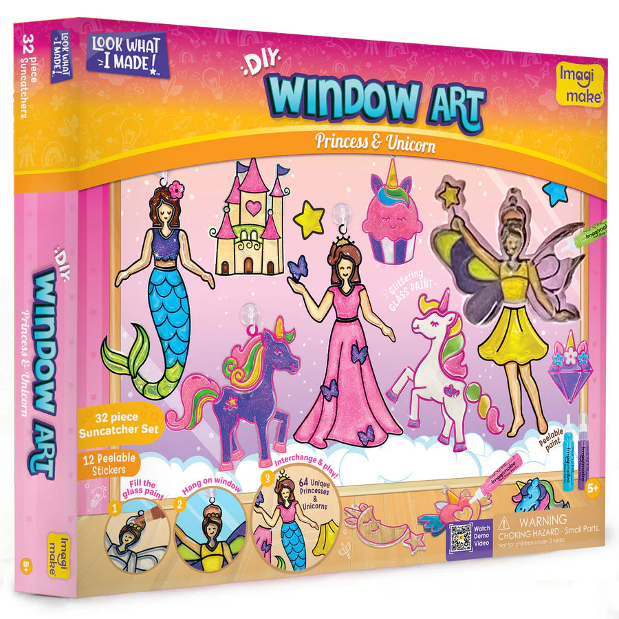 Imagimake Window Art Princess & Unicorn