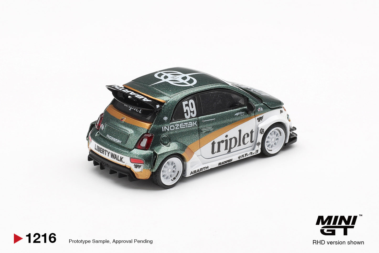 MINI GT 1216 ABARTH 595 LB-WORKS TY EDITION