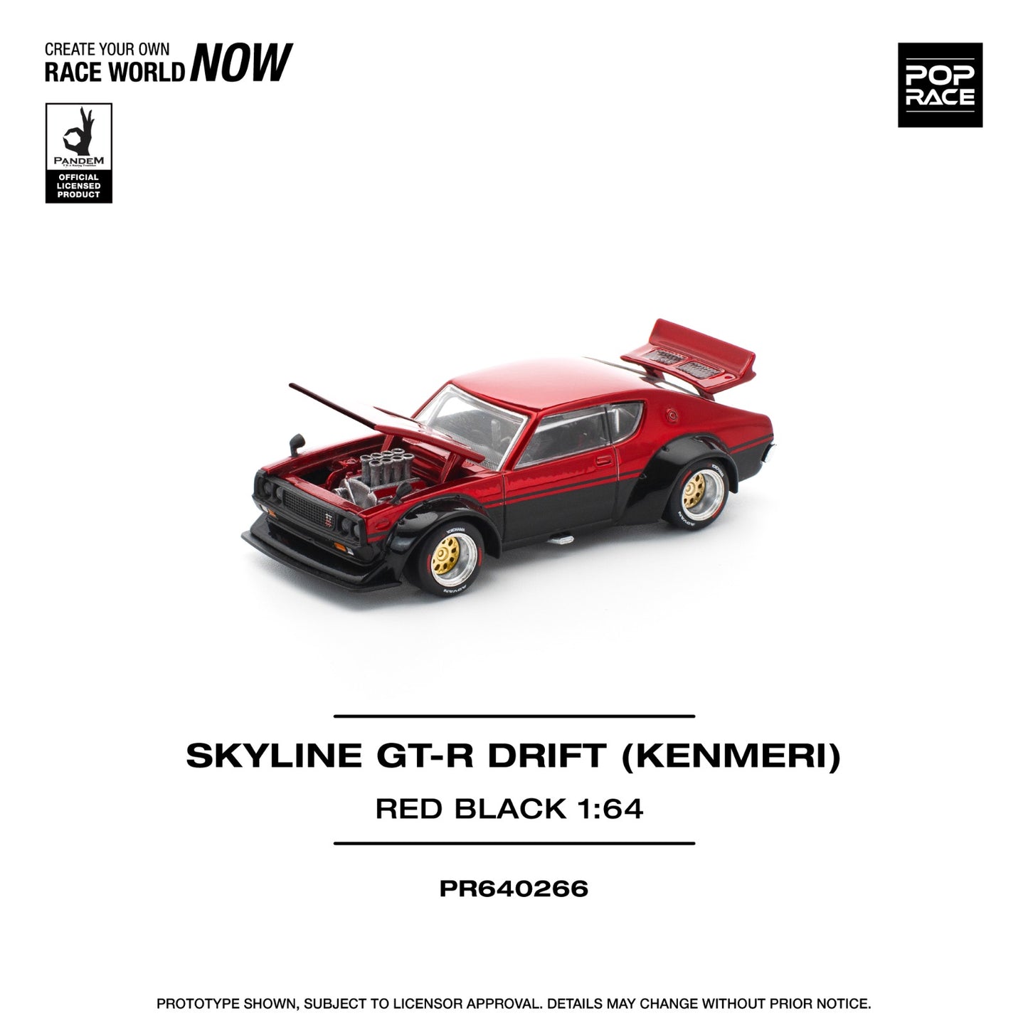 POP RACE PR640266-KPGC110 KENMERI REDBLACK POP RACE KPGC110