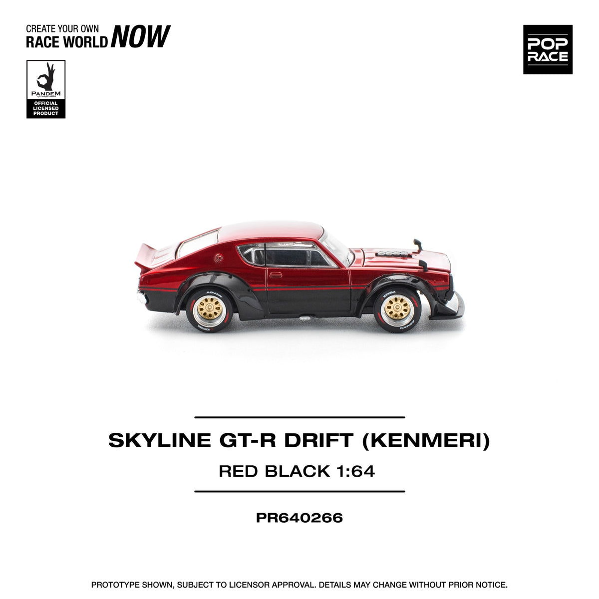 POP RACE PR640266-KPGC110 KENMERI REDBLACK POP RACE KPGC110