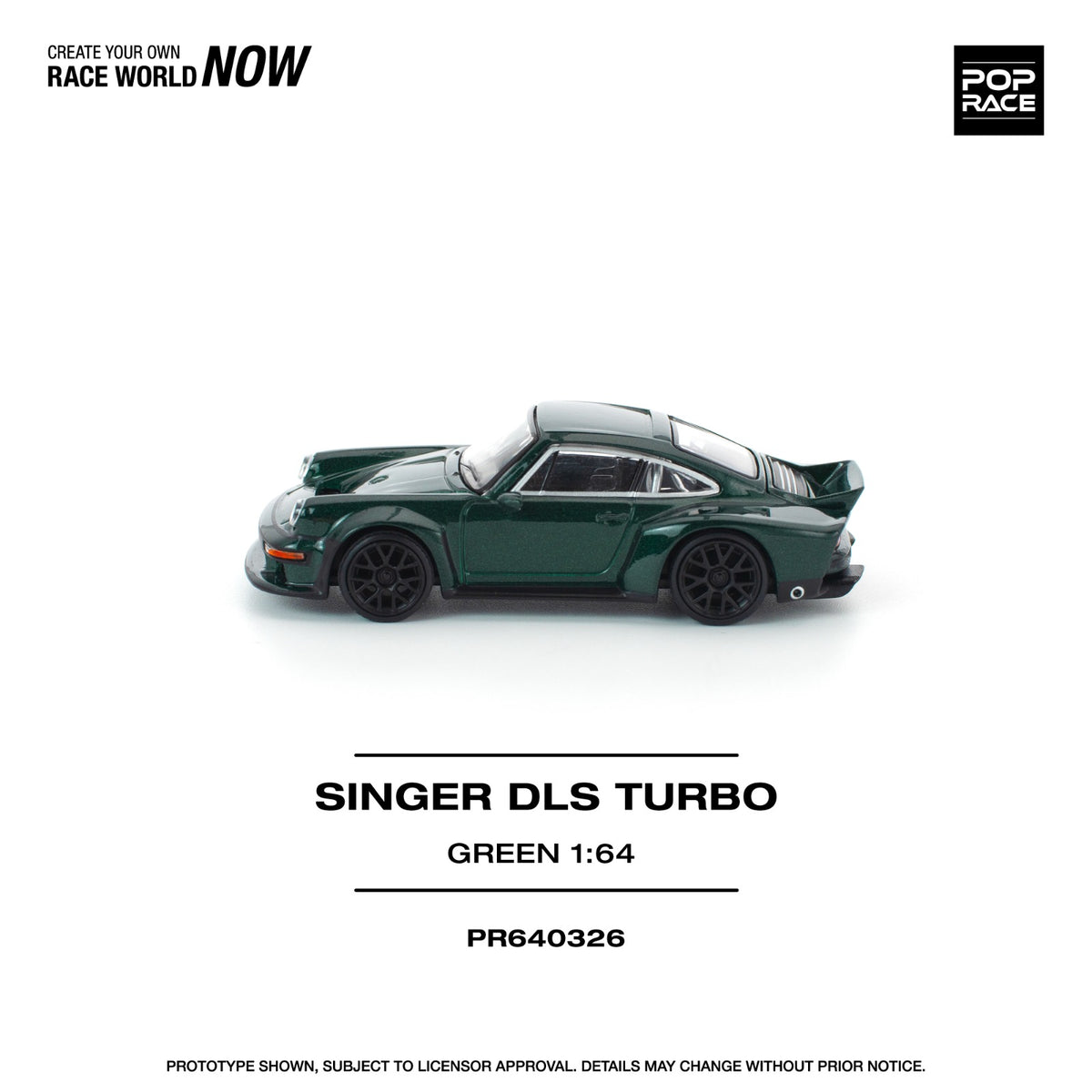 POP RACE PR640326 SINGER DLS TURBO ROAD GREEN