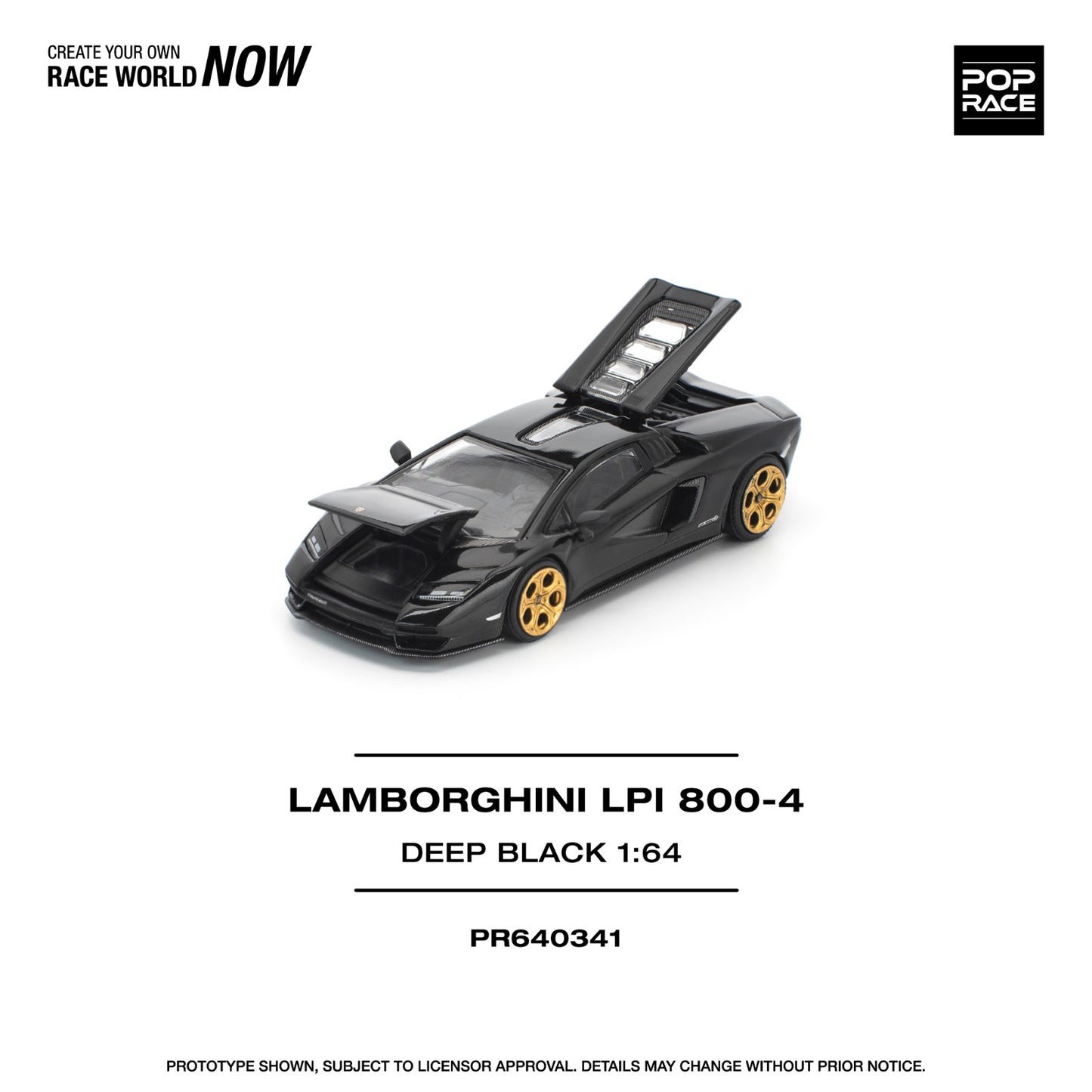 POP RACE PR640341 LAMBORGHINI LPI 800-4 DEEP BLACK