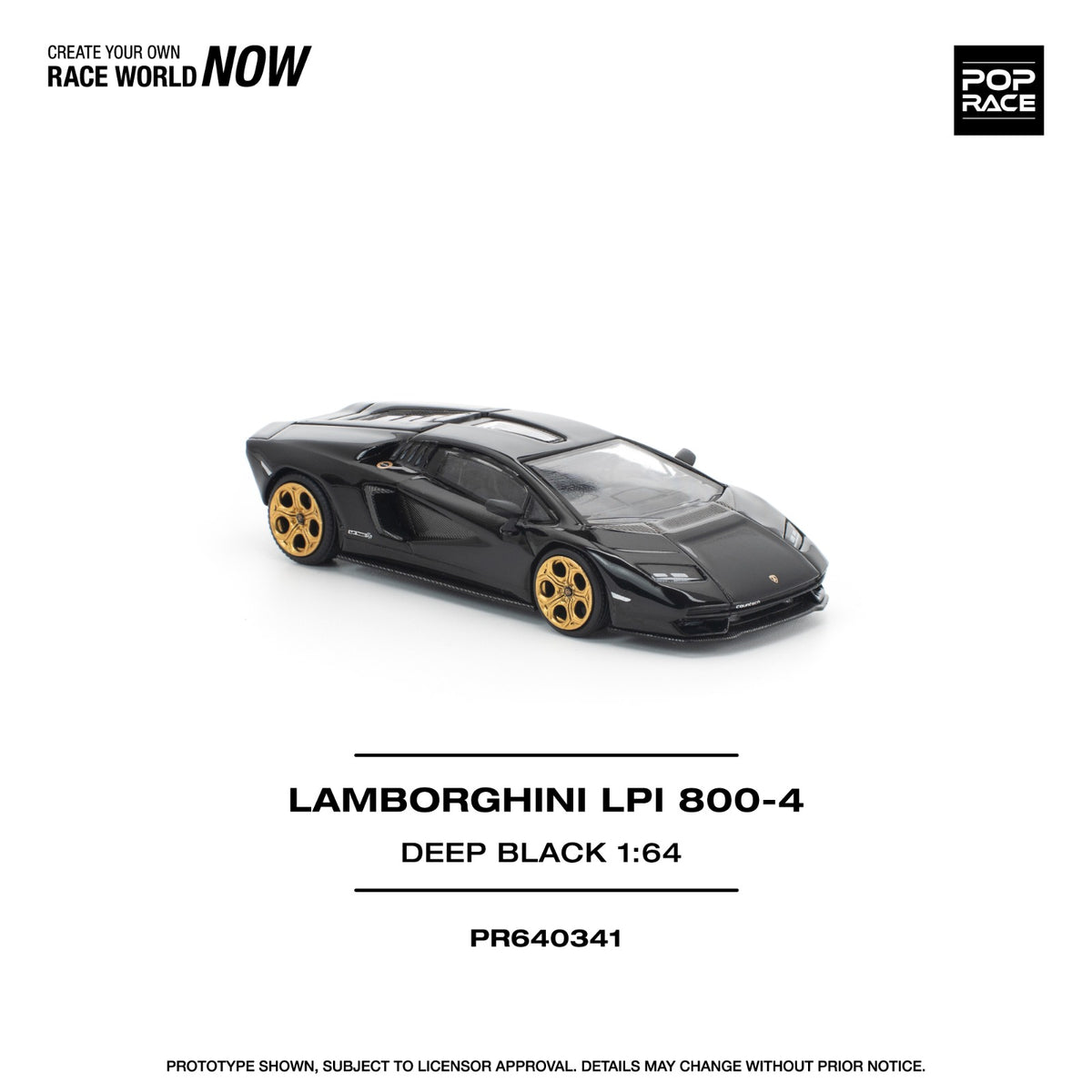 POP RACE PR640341 LAMBORGHINI LPI 800-4 DEEP BLACK