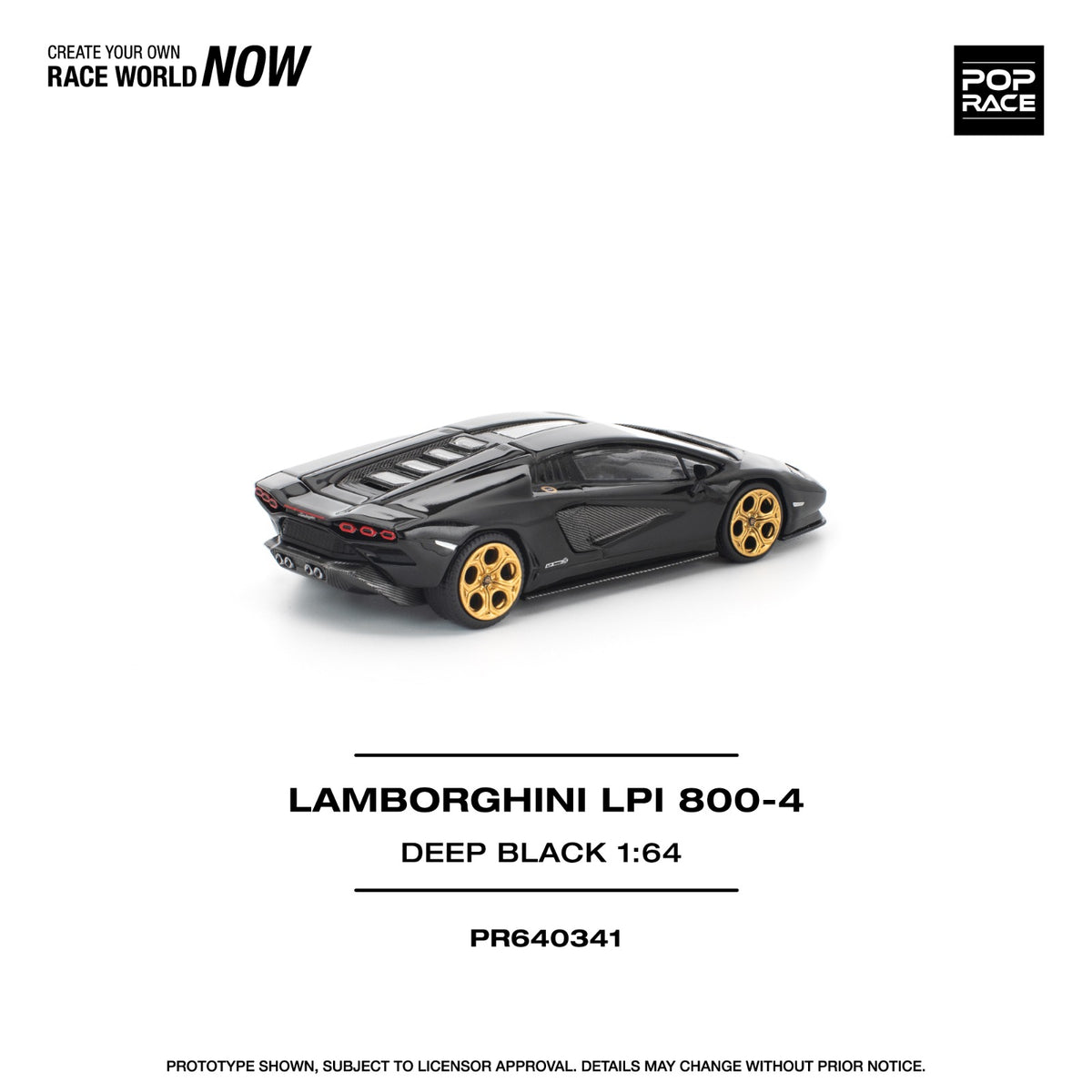 POP RACE PR640341 LAMBORGHINI LPI 800-4 DEEP BLACK